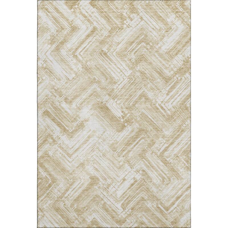 Premium Washable Super Soft Blurred Chevron Mayfield Rug