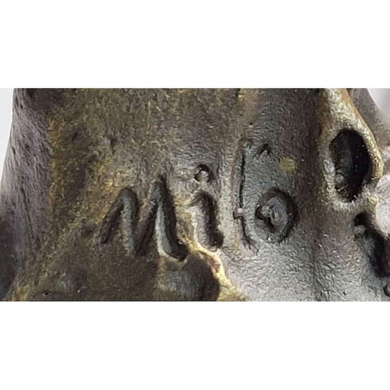 American Bald Eagle Holding Fish Bronze Sculpture Statue On Marble Base Signed Original 14 Inches X 8 Inches