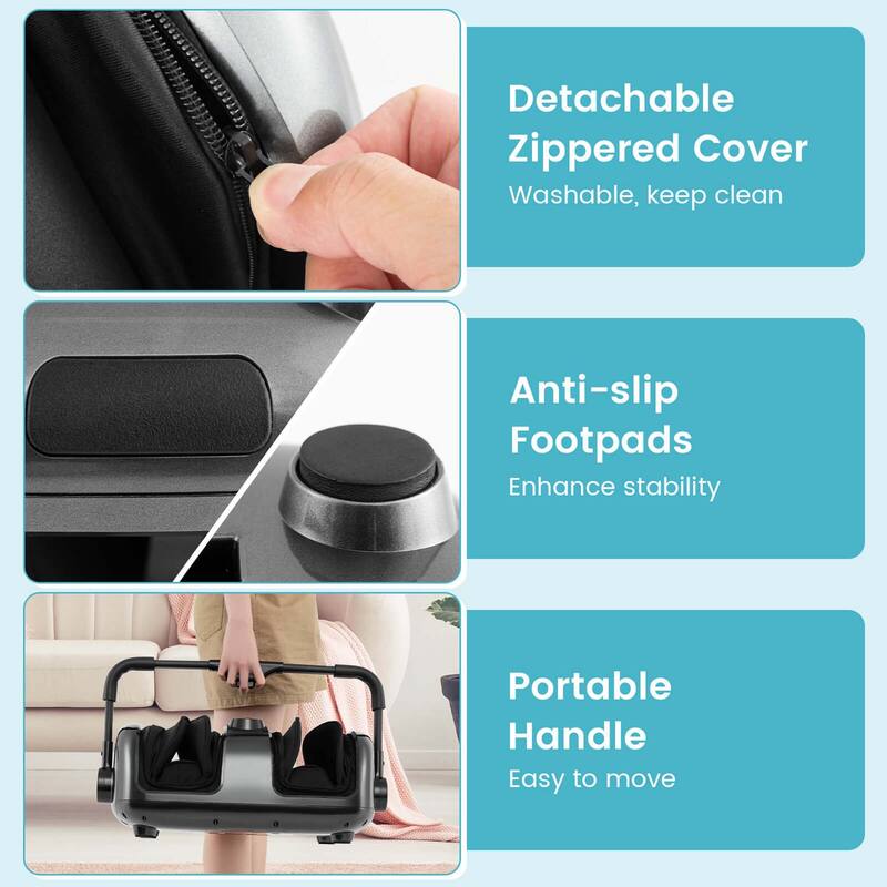 Costway Foot & Calf Massager Vibration Compression Electric Leg - See Details