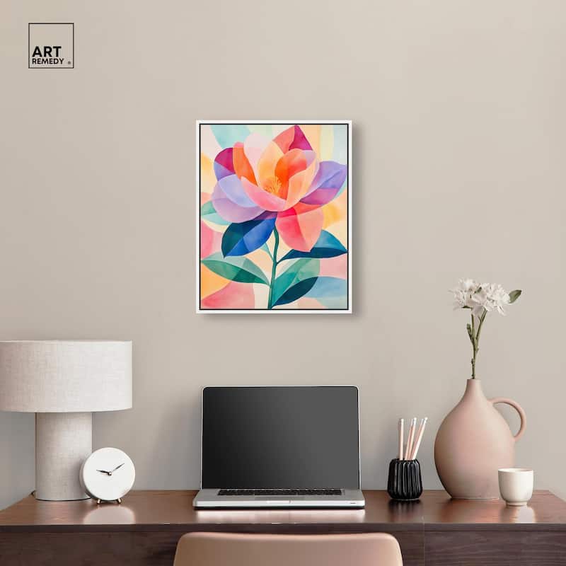 Ail Geofloral II Canvas by Art Remedy