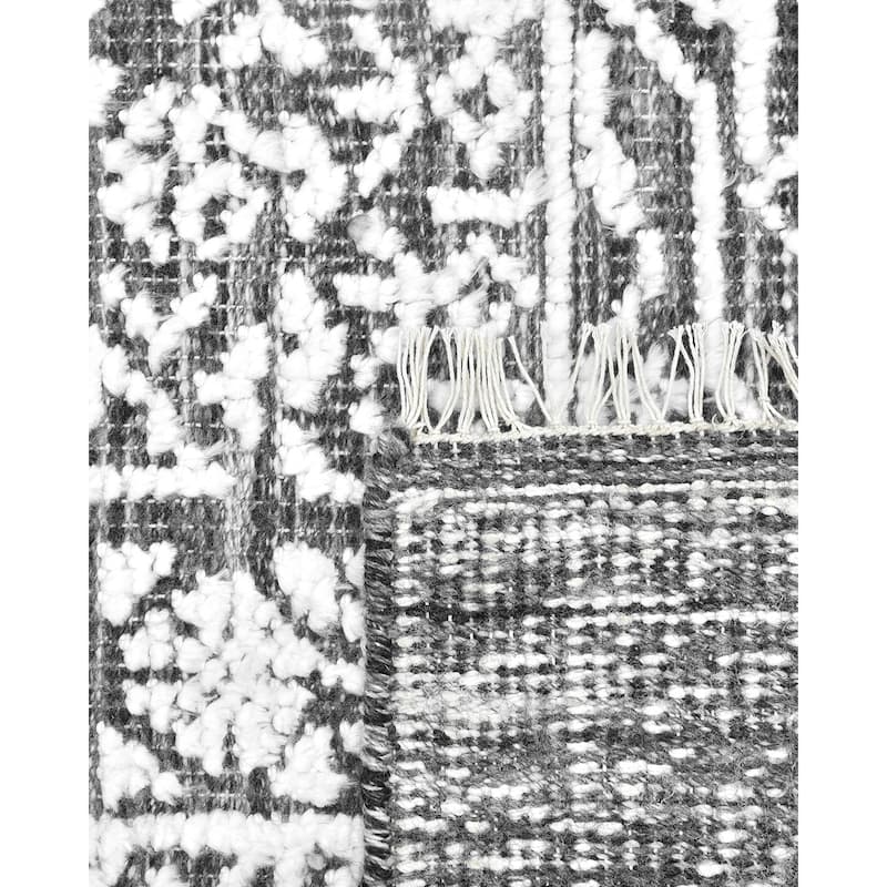 Overton Handmade Modern Contemporary Floral Area Rug