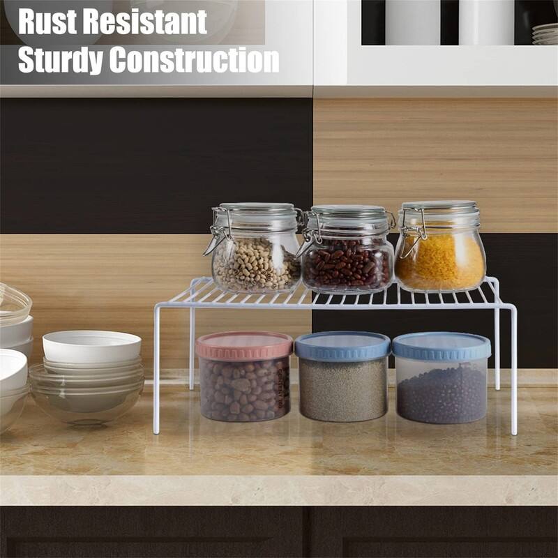 Cabinet Storage Shelf Rack Set of 6 - 9.4"D x 13"W x 5.5"H