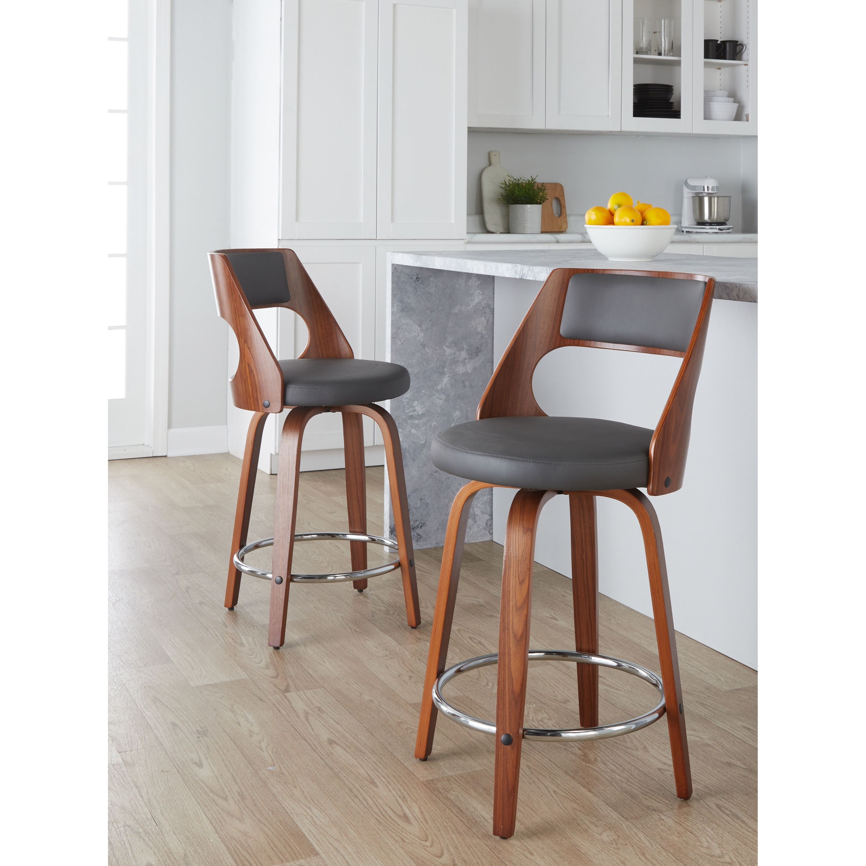 Carson Carrington Alingsas Mid century Modern Counter Stool Set