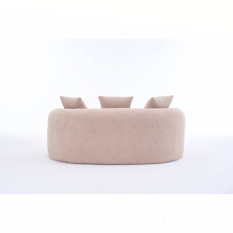 Chenille Fabric Loveseat Sofa