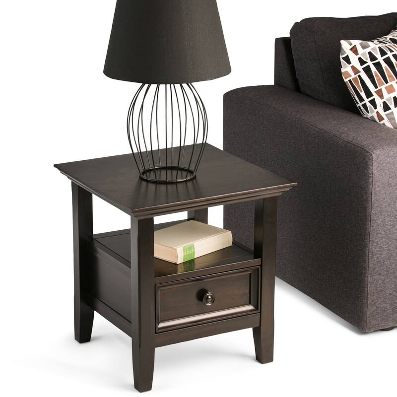 WYNDENHALL Halifax Solid Wood 19-inch Square End Table - 19 inch wide