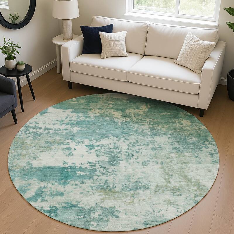 Machine Washable Indoor/ Outdoor Modern Jenna Chantille Rug