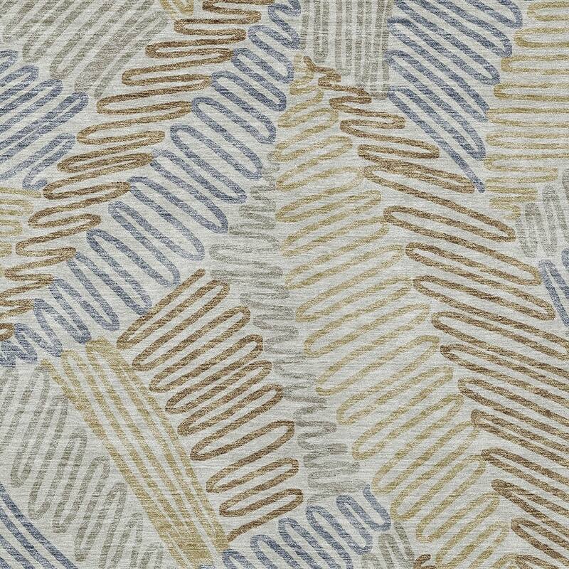 HomeRoots Floral Transitional Rectangle Outdoor Rug