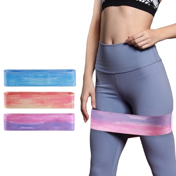 Resistance Band Anti Slip Elastic Polyester Cotton Stretch Fitness