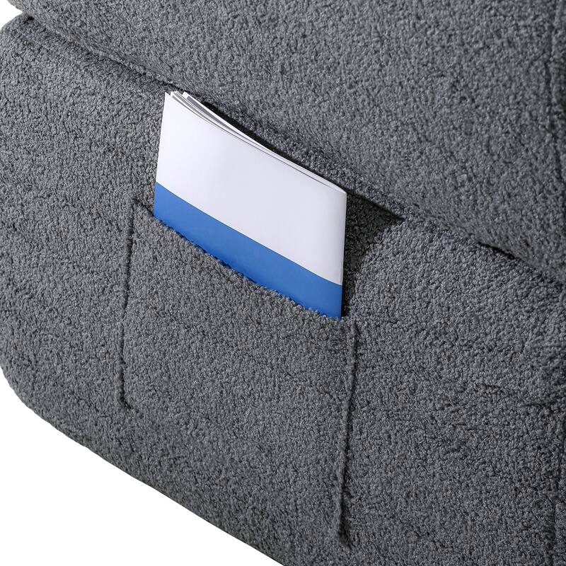 Folding sofa bed, floor to ceiling sofa, corduroy fabric double sofa, suitable for living rooms, guests, offices, apartments