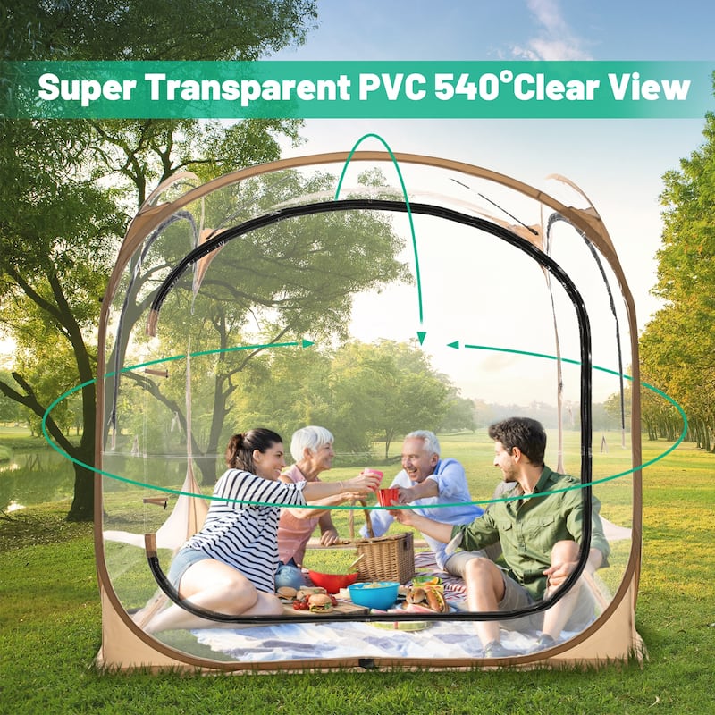 DoCred Sports Tent, Weather Pop Up Shelter Bubble Tent clear tent