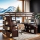 preview thumbnail 36 of 50, Impression & Beautiful Full Playhouse Loft Bed with 7 Drawers 2 Shelves and Desk, Sturdy Construction & Unique Design