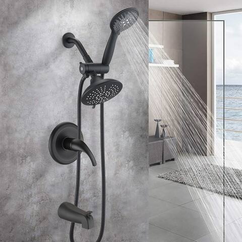 Shower Faucet And Tub with Rough-in Valve