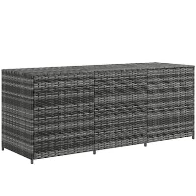 Outsunny 175 Gallon Outdoor Storage Box with Inner Liner