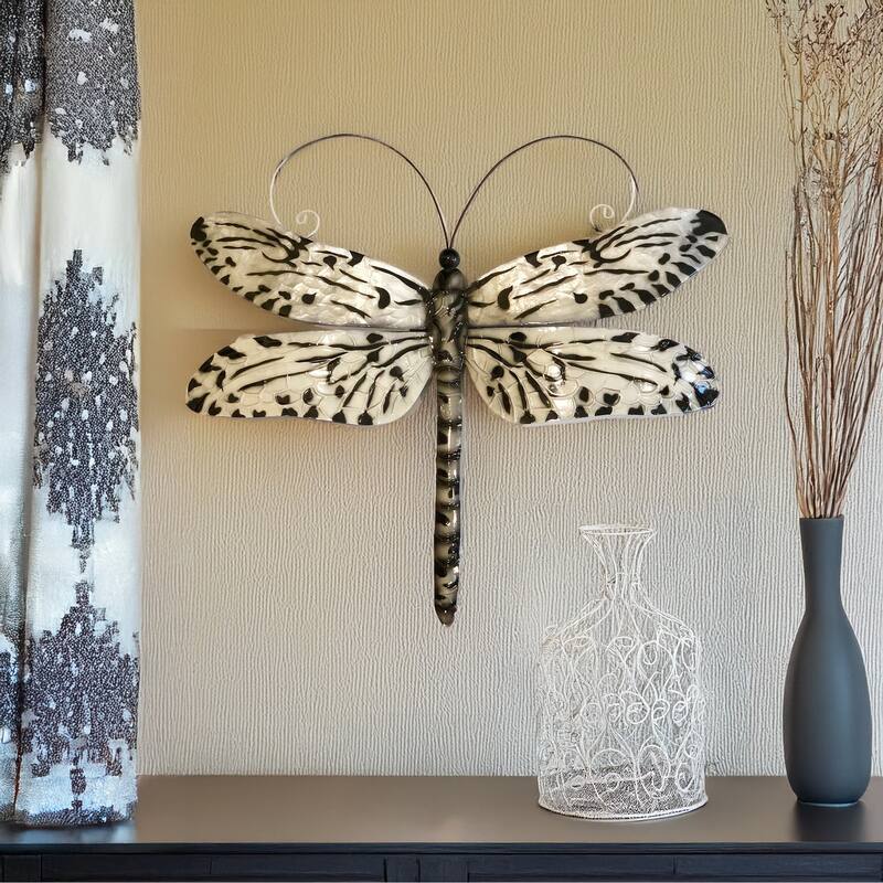 Dragonfly Wall Decor Black And White