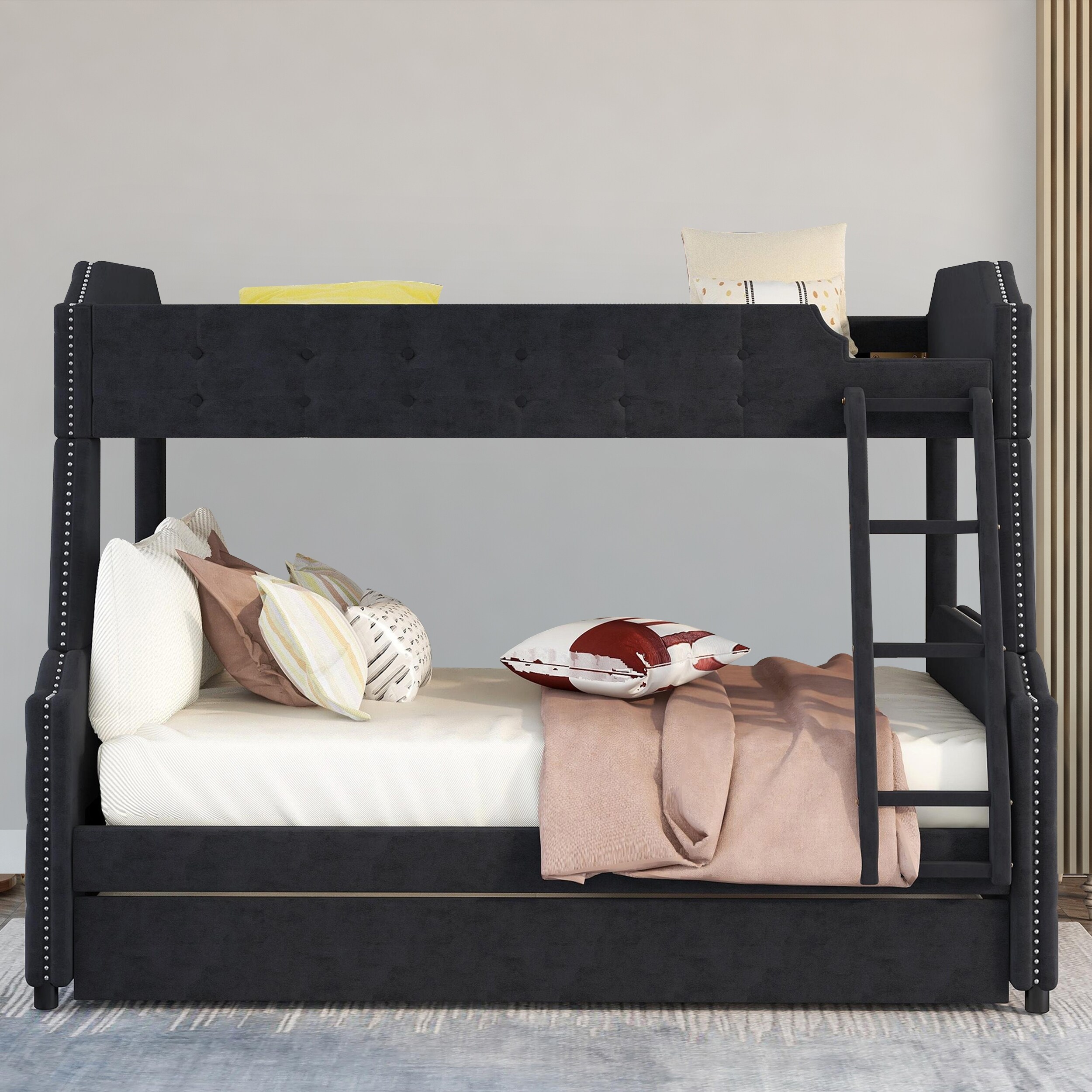 Upholstered bunk hot sale beds