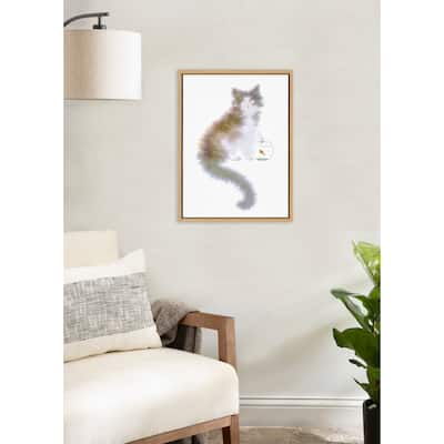 Kate and Laurel Sylvie Dont You Dare Framed Canvas by Faryn Hughes
