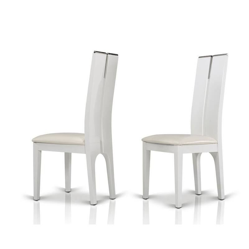 Modrest Maxi White Gloss Chair (Set of 2)