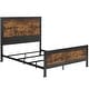 preview thumbnail 6 of 10, Middlebrook Santos Queen-size Industrial Metal and Faux Wood Panel Bed
