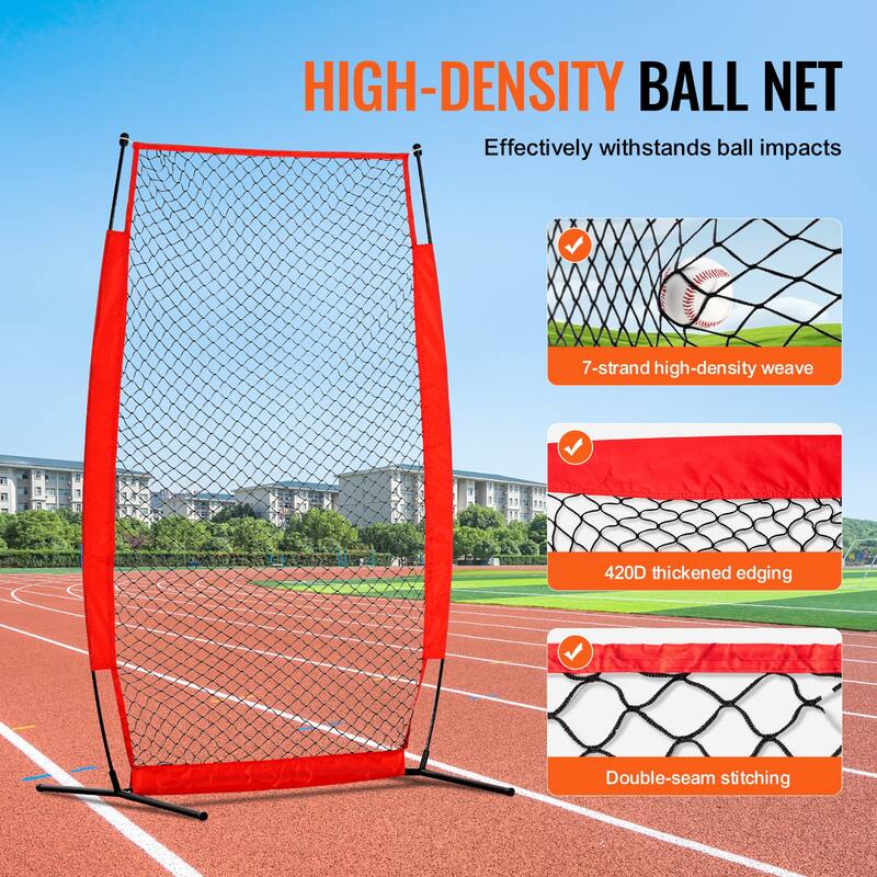 Screen Baseball for Batting Cage Heavy Duty Pitching Net for Pitchers Protection