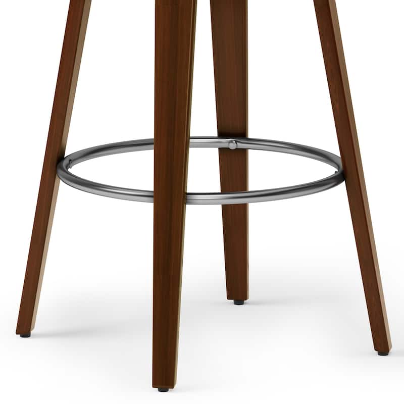 WYNDENHALL Madigan Mid Century Modern 28" Swivel Bar Stool