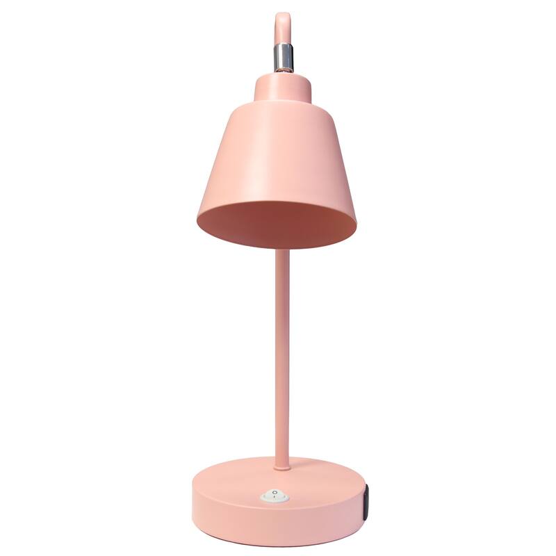 Looped Desk Lamp with Adjustable Shade - 16" - Pink