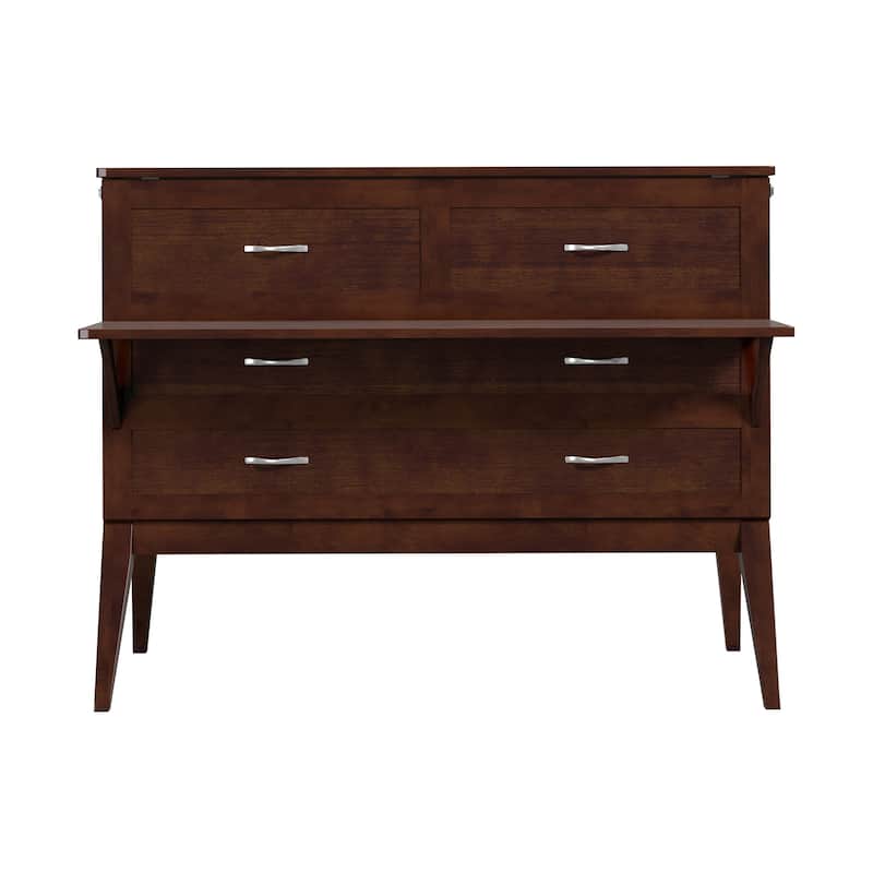 Northampton Full Murphy Bed Desk with Mattress