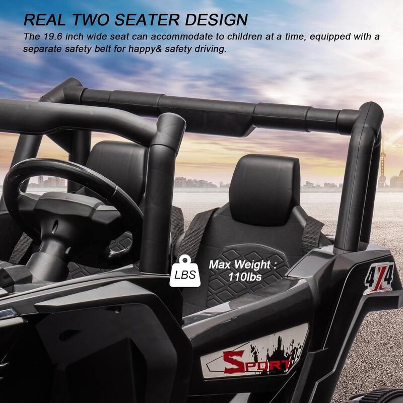 2 Seater Ride on Car 12V Battery Powered Off-Road UTV Toy