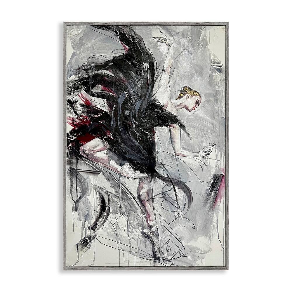 Stupell Modern Elegance Dancer Framed Giclee Art Design By Lucille Lee