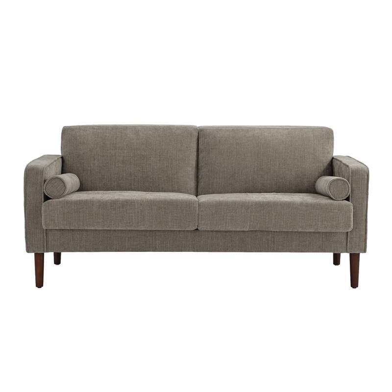 62.5'' W Corduroy Couch Upholstered Square Arm Sofa
