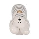 preview thumbnail 22 of 32, Ceramic Lines Bunny with Heart Figurine - White