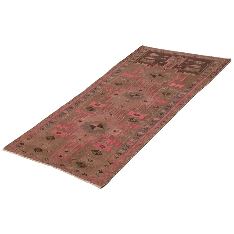 ECARPETGALLERY Hand-knotted Konya Anatolian Brown Wool Rug - 3'5 x 6'5