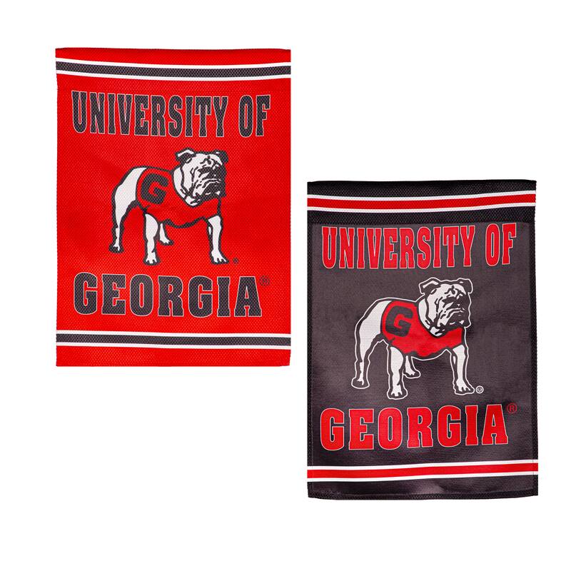 Embossed Suede Flag, House Size, University of Georgia