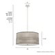 preview thumbnail 8 of 9, Hunter Solhaven Drum Pendant Light