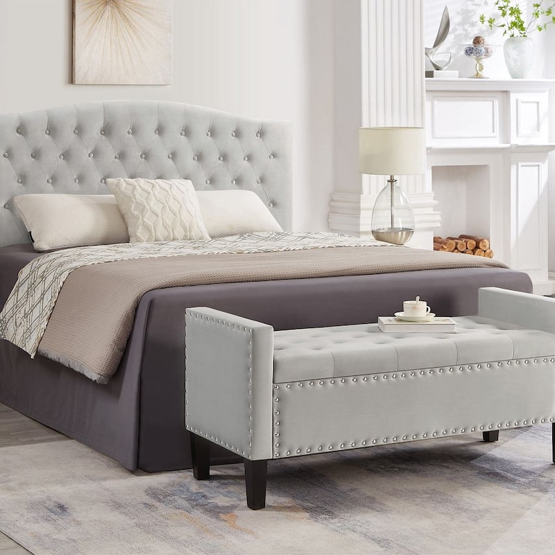 Tufted Button Storage Ottoman Bench - 48"L x 18.5"W x 22" H