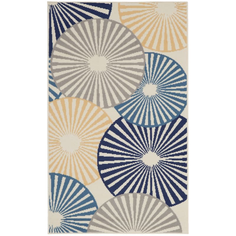Nourison Grafix Modern Geometric Area Rug