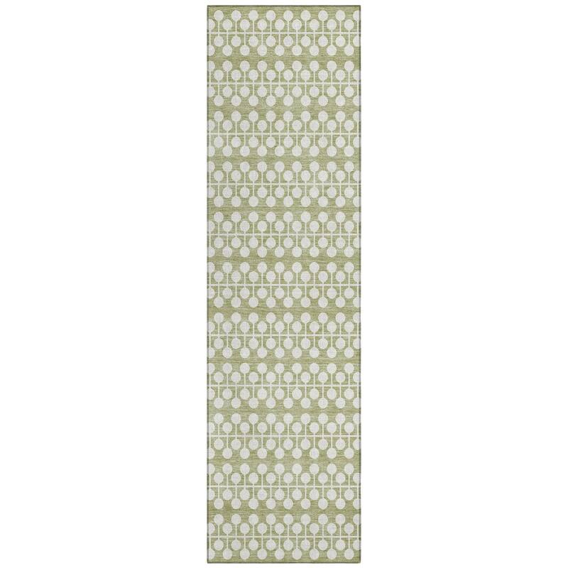 Machine Washable Indoor/ Outdoor Modern Ailey Chantille Rug