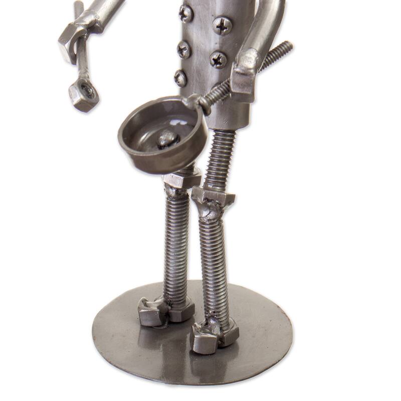 Novica Handmade Metallic Flavors Recycled Metal Sculpture