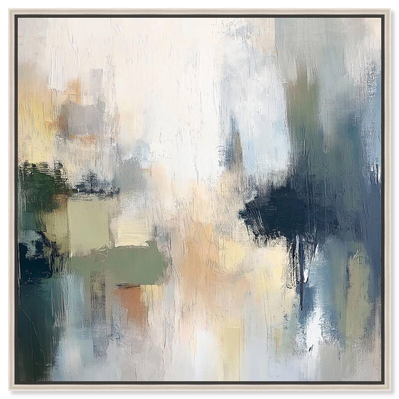 Abyssal Light Canvas by Art Remedy - 20" x 20" - Silver