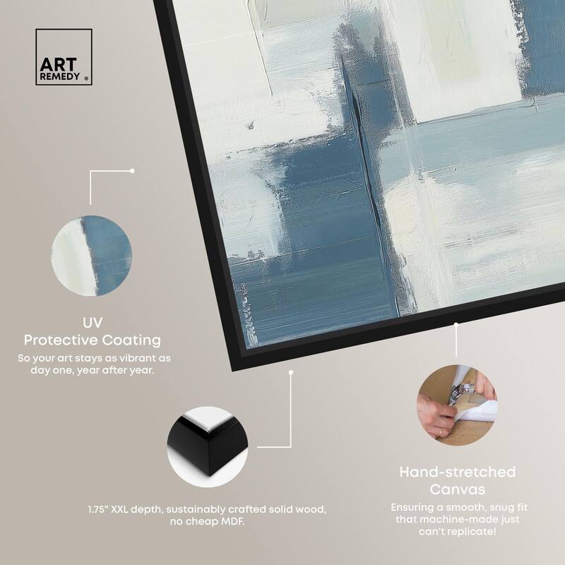 Deconstructed Blue III Canvas by Art Remedy