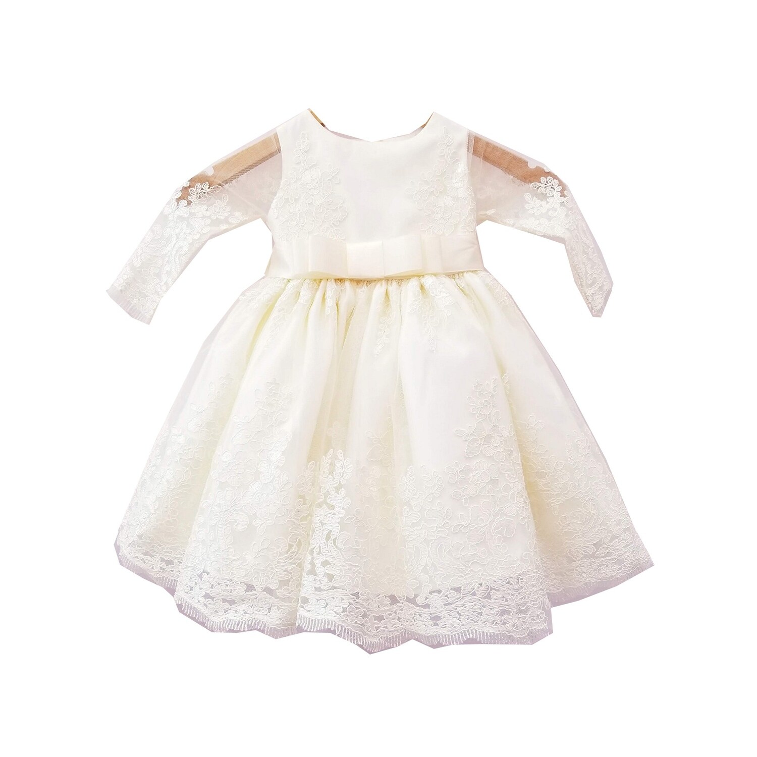 girls ivory flower girl dress