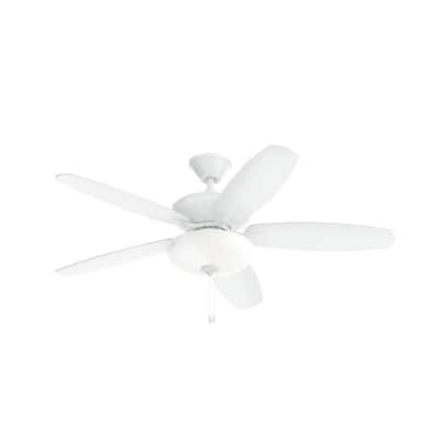 Kichler Renew Select 52 inch LED Ceiling Fan Matte White with Reversible Blades