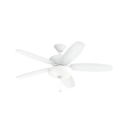 Kichler Renew Select 52 inch LED Ceiling Fan Matte White with Reversible Blades