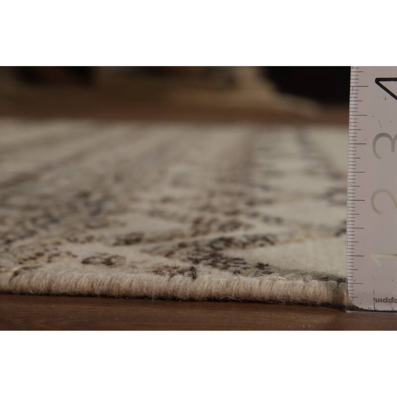 Chevron Style Moroccan Oriental Area Rug Handmade Wool Carpet - 5'1" x 8'2"