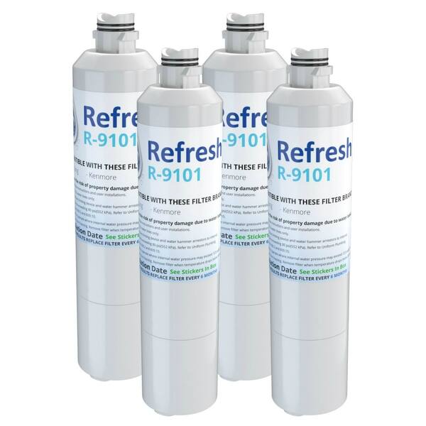 Shop Replacement Water Filter For Samsung Rf30hbedbsr Aa Refrigerator Water Filter By Refresh 4 Pack White Overstock 21461362