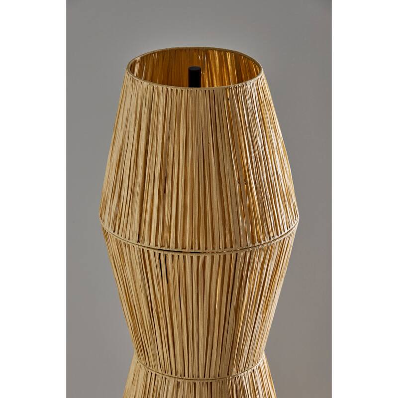 Renata Floor Lantern - Paper Raffia