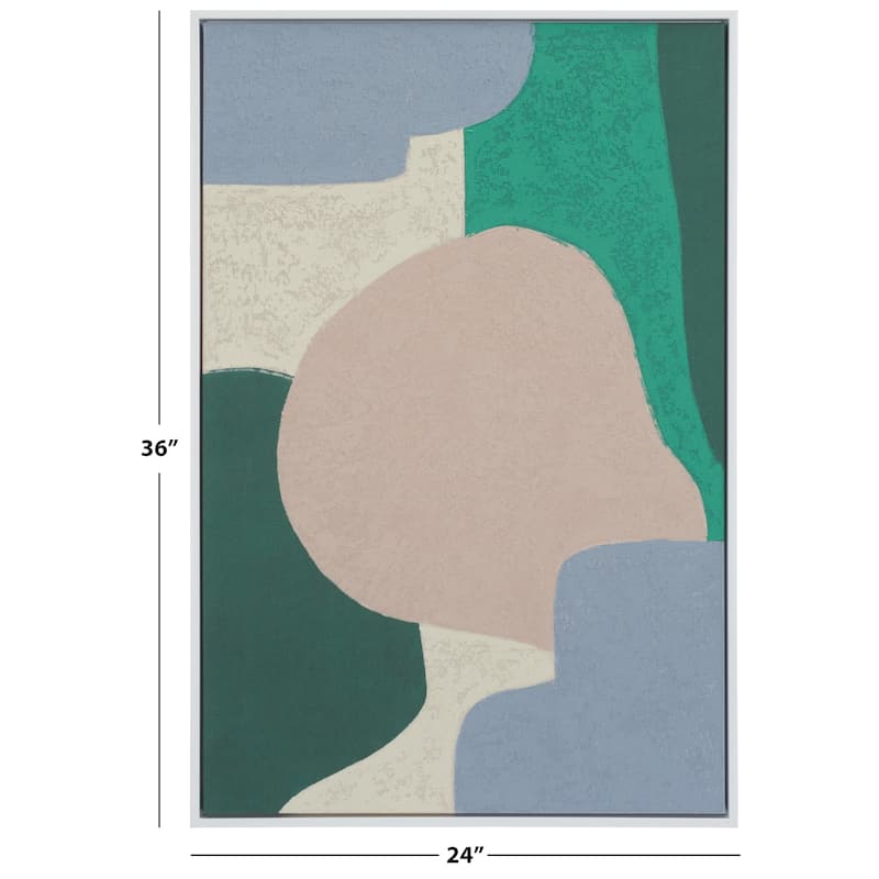 SAFAVIEH Siri Sea Glass Hand Painting, 24 x 36, Framed Wall Art - Multicolor