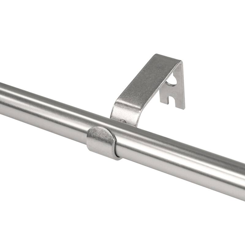 Lumi Home Furnishings Non-Adjustable Single Curtain Rod Brackets 5/8 in. (4-Piece)