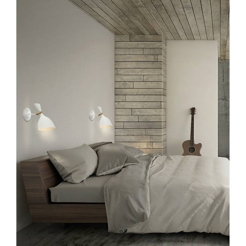 Josef 10" Iron Retro LED Wall Sconce, Black by JONATHAN Y - One