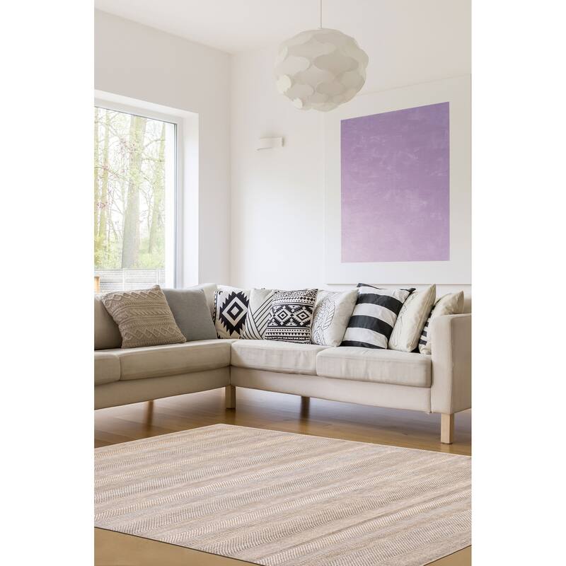 ECARPETGALLERY Hand-knotted Finest Silk Shadow Grey Silk, Wool Rug - 8'0 x 10'3