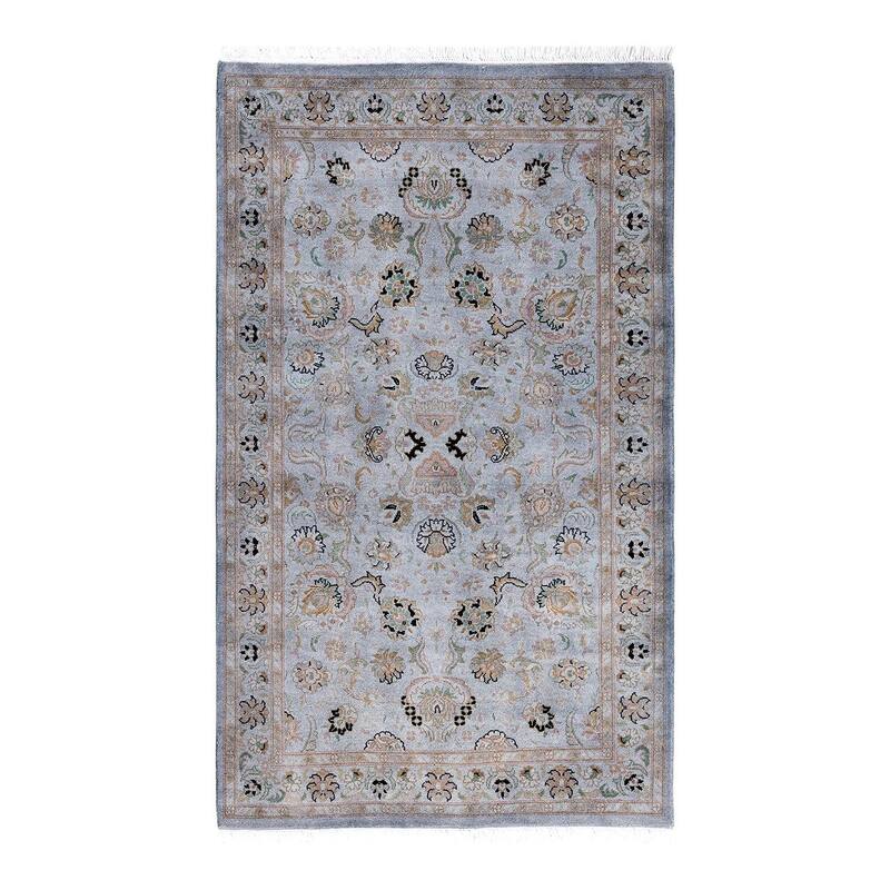 Contemporary Overdyed Wool Hand Knotted Area Rug - 3' 0" x 5' 1"
